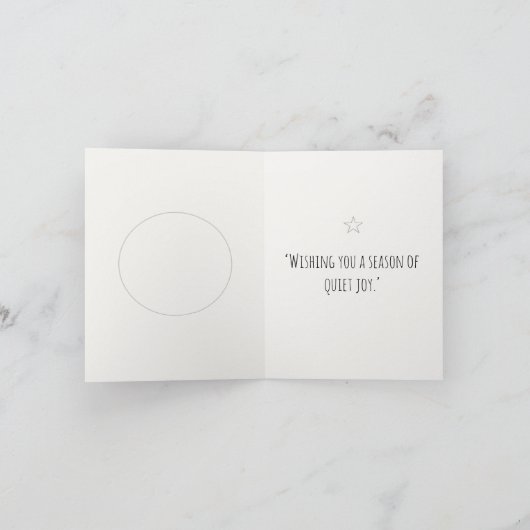 Minimalist Christmas Wreath カード (内部)