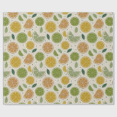 Minimalist Citrus Slice Gift  ラッピングペーパー (フラット)