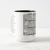 Minimalist City Map Mug EUROPE ツートーンマグカップ (正面左)