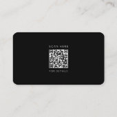 Minimalist Civil Engineer QR Code 名刺 (裏面)