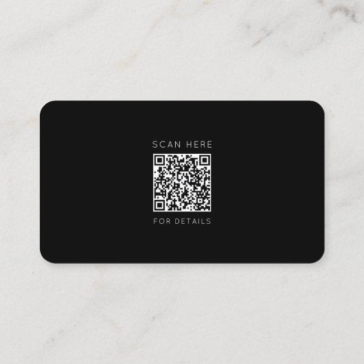 Minimalist Civil Engineer QR Code 名刺 (裏面)