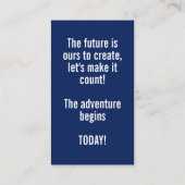Minimalist Class of 2026 Graduate Custom Info Card 名刺 (裏面)
