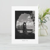 Minimalist Classic Formal Wedding Photo サンキューカード (スタンド正面)