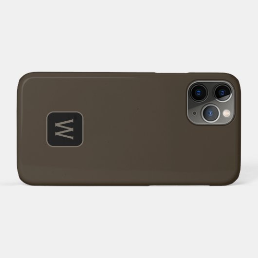 Minimalist Classic Monogram iPhone Case Case-Mate iPhoneケース (裏面(横))