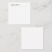 Minimalist Classical Plain Professional Own Name ノートカード (正面/裏面)