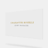 Minimalist Classical Professional Gold Color アクリルサイン (傾斜)