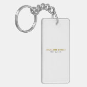 Minimalist Classical Professional Gold Color キーホルダー (正面左)