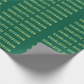 Minimalist Classical Professional Green Yellow ラッピングペーパー (角)