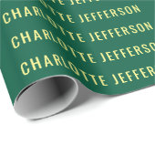 Minimalist Classical Professional Green Yellow ラッピングペーパー (ロールコーナー)