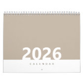 Minimalist Clean Modern Color Design Calendar カレンダー (カバー)