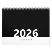 Minimalist Clean Modern Design Calendar カレンダー (カバー)