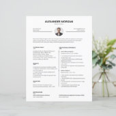 Minimalist Clean Professional Pro Resume  (スタンド正面)