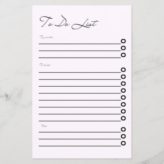 Minimalist Clean White Daily To Do List Planner チラシ (正面)