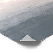 Minimalist Coastal Wetland Abstract Wall Art ポスター (角)