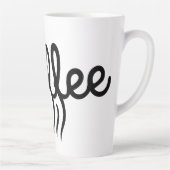 Minimalist Coffee Art Mug - Modern Kitchen Decor  カフェラテマグ (右)