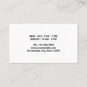 Minimalist Coffee Cups Coffee Loyalty Cards ロイヤリティカード (裏面)