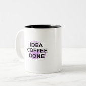 Minimalist Coffee Definition Typography Mug ツートーンマグカップ (正面左)