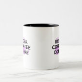 Minimalist Coffee Definition Typography Mug ツートーンマグカップ (中央)