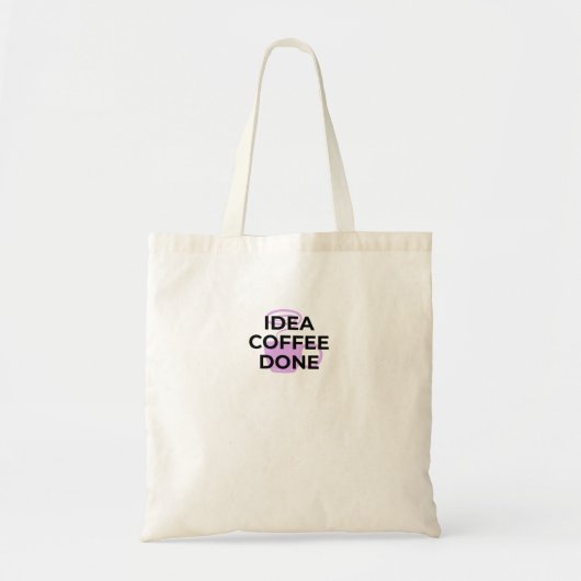 Minimalist Coffee Definition Typography Tote Bag トートバッグ (正面)