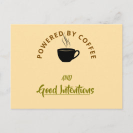 Minimalist Coffee Quote Postcard | Funny Good Inte インビテーションポストカード