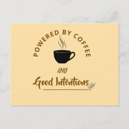 Minimalist Coffee Quote Postcard | Funny Good Inte ポストカード