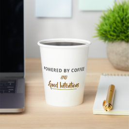 Minimalist Coffee Quote Postcard | Funny Good Inte 紙コップ