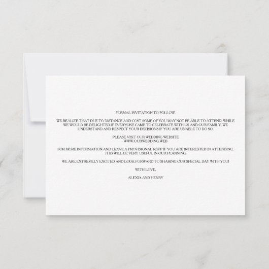 Minimalist Collage 3 Custom Photos Engaged Couple (裏面)