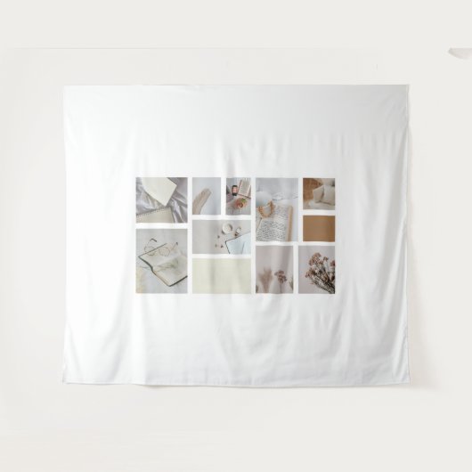 Minimalist Collage Wall Tapestry タペストリー (正面(横))