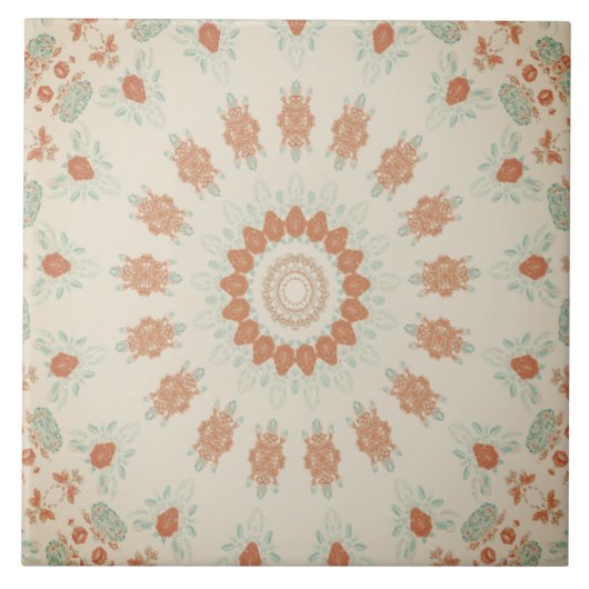 Minimalist Colorful Abstract Art タイル (正面)