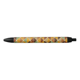 Minimalist Colorful Geometry–Fresh Stylish Pattern 黒ボールペン