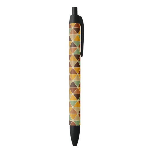 Minimalist Colorful Geometry–Fresh Stylish Pattern 黒ボールペン (底(縦))