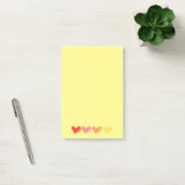 Minimalist Colorful Hearts ポストイット (オフィス)