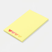 Minimalist Colorful Hearts ポストイット (アングル)
