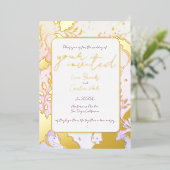 Minimalist Colorful Watercolor Foil Invitation 箔招待状 (立ち正面)