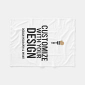 Minimalist Company Branded Custom Personalized フリースブランケット (正面(横))
