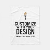 Minimalist Company Branded Custom Personalized フリースブランケット (正面)