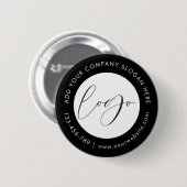 Minimalist Company Logo Corporate Promotional Gift 缶バッジ (正面&裏面)