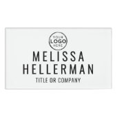 Minimalist Company Logo Employee 名札 (正面)
