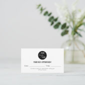 Minimalist Company Logo Next Appointment Cards 予約カード (スタンド正面)