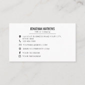 Minimalist Company Logo Next Appointment Cards 予約カード (裏面)