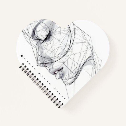 Minimalist Continuous Line Art ノートブック (正面)