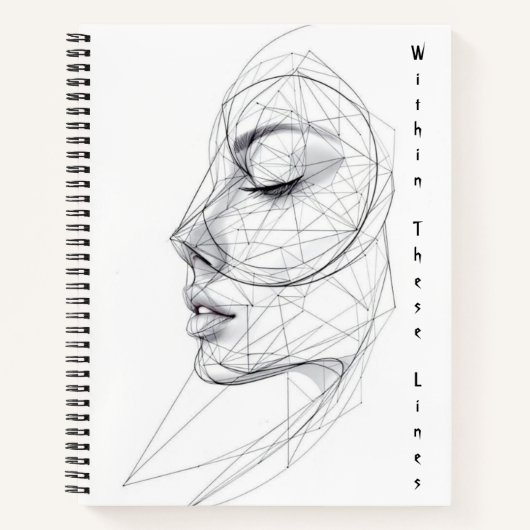 Minimalist Continuous Line Art Notebook ノートブック (正面)