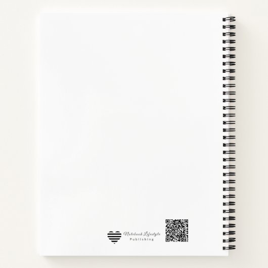Minimalist Continuous Line Art Notebook ノートブック (裏面)