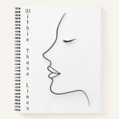 Minimalist Continuous Line Art Planner ノートブック (正面)