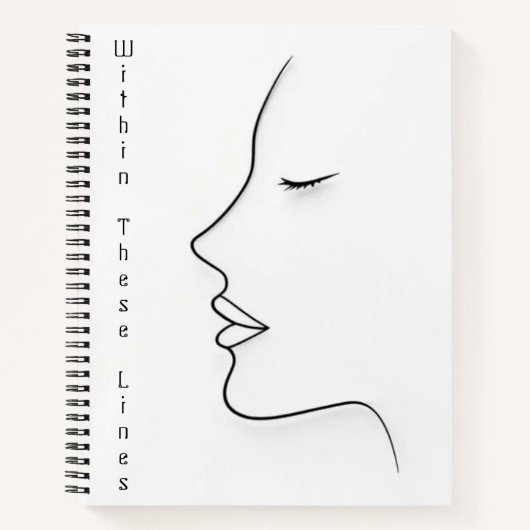 Minimalist Continuous Line Art Planner ノートブック (正面)