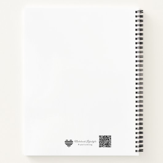 Minimalist Continuous Line Art Planner ノートブック (裏面)