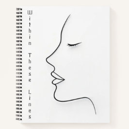 Minimalist Continuous Line Art Planner ノートブック