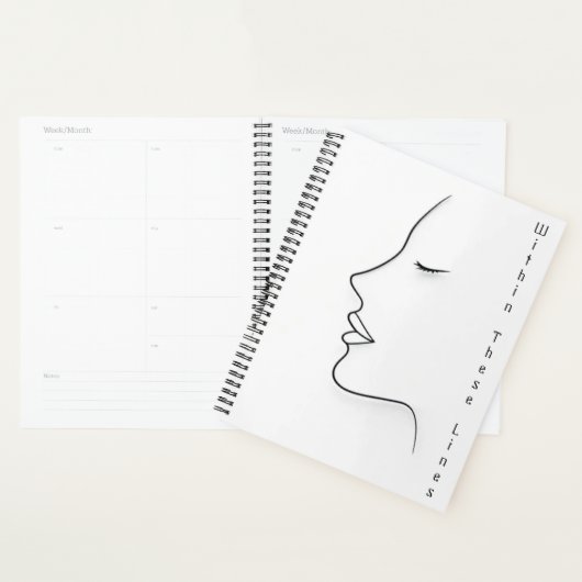 Minimalist Continuous Line Art Planner プランナー手帳 (ディスプレー)