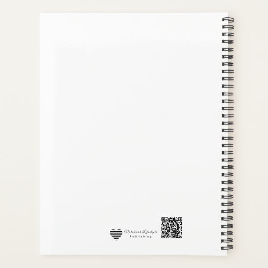 Minimalist Continuous Line Art Planner プランナー手帳 (裏面)