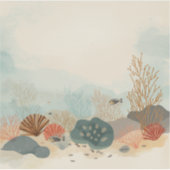 Minimalist Coral Reef Painting Collection 🌍✨ シール (正面)
